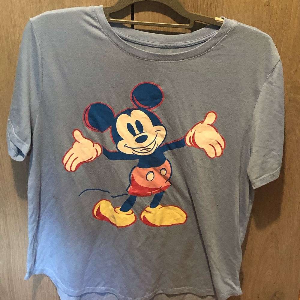 Blue Mickey Mouse top